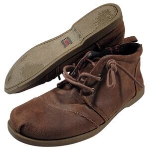 BOBS By Skechers Brown Chill Luxe Boots Womens 8 Memory Foam Casual Plaid Lined